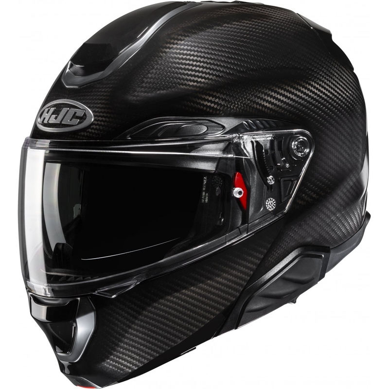 Atlenkiamas motociklo šalmas HJC RPHA 91 CARBON juodas