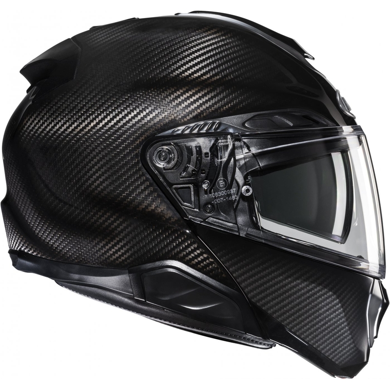 Atlenkiamas motociklo šalmas HJC RPHA 91 CARBON juodas