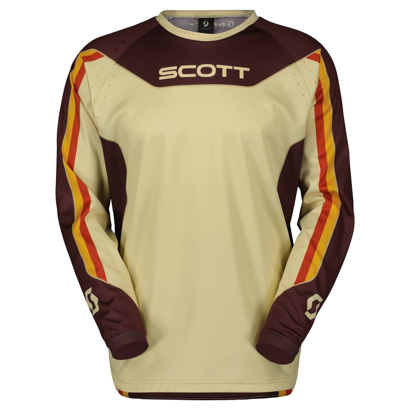 Motokroso marškinėliai Scott EVO DIRT DEEP brown-beige