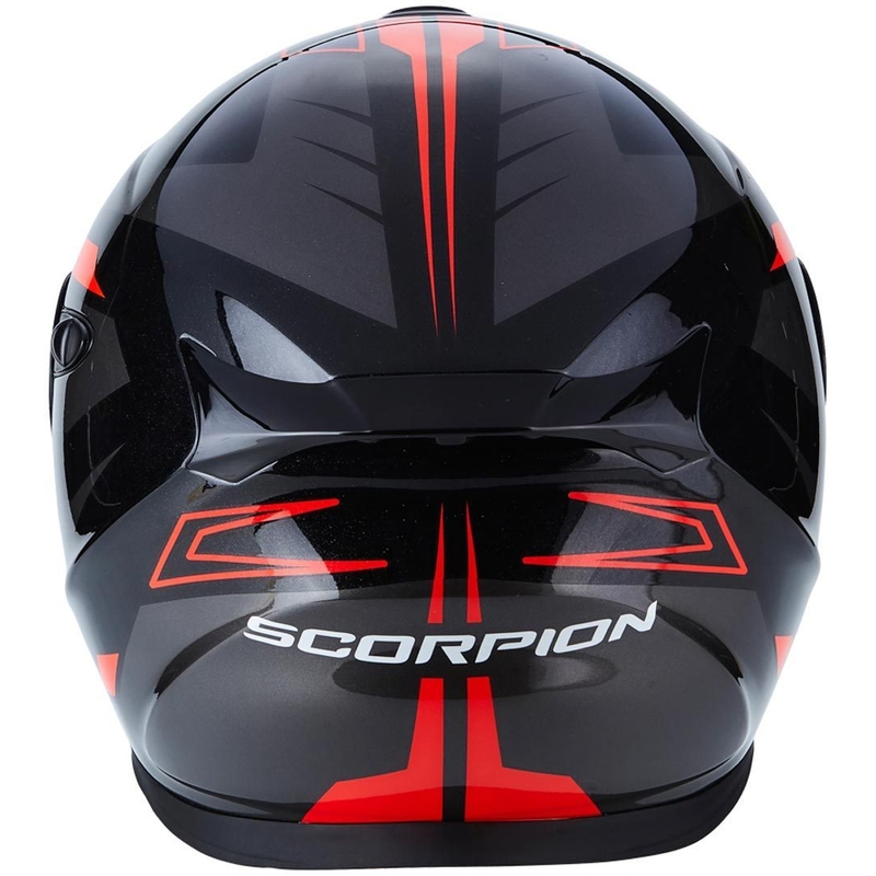 Moto přilba výklopná Scorpion EXO-920 Shuttle černo-stříbrno-červená výprodej