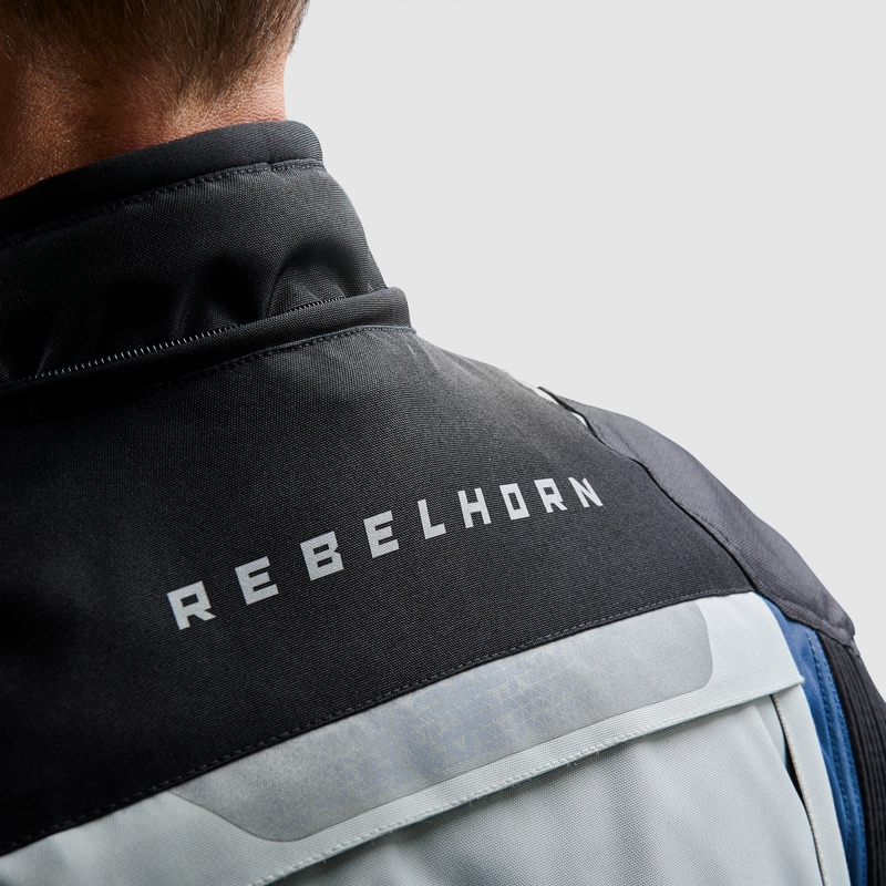 Rebelhorn Cubby V mėlynai pilkai raudona motociklininko striukė