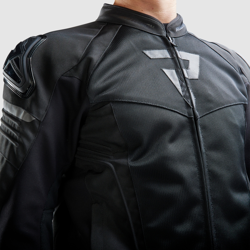 "Rebelhorn Vandal Mesh" juoda motociklininko striukė