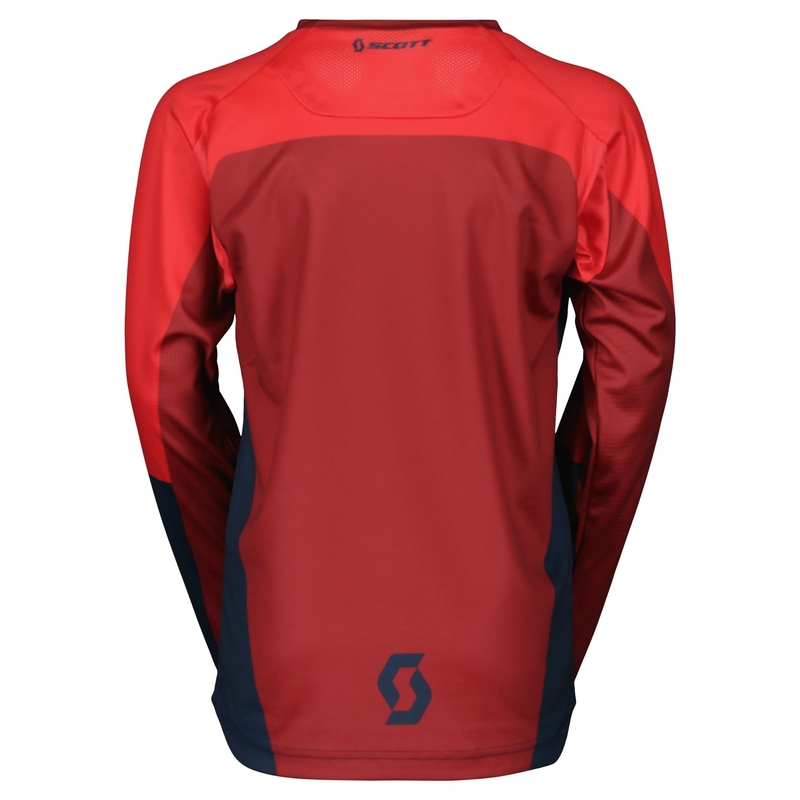 Vaikiški motokroso marškinėliai Scott EVO TRACK blue-neon red