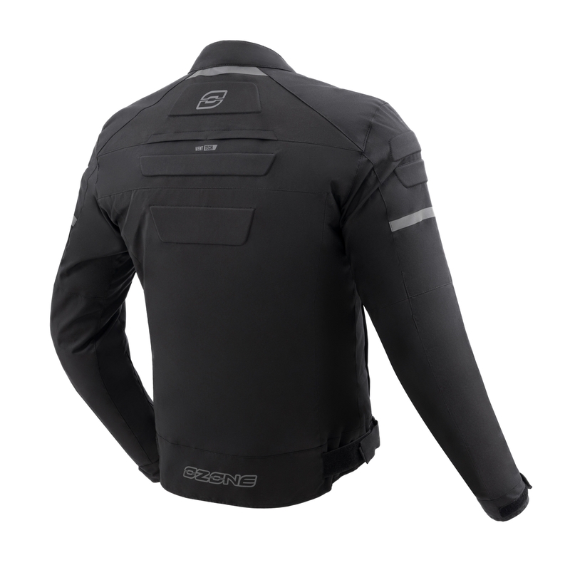 „Ozone Rider“ motociklo striukė, juoda
