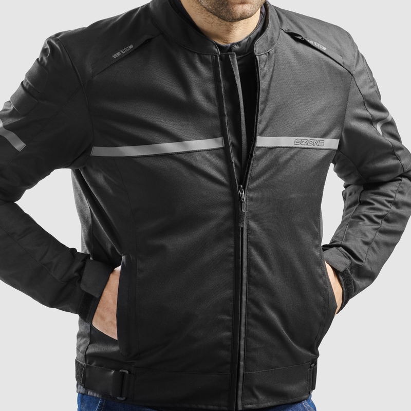 „Ozone Rider“ motociklo striukė, juoda
