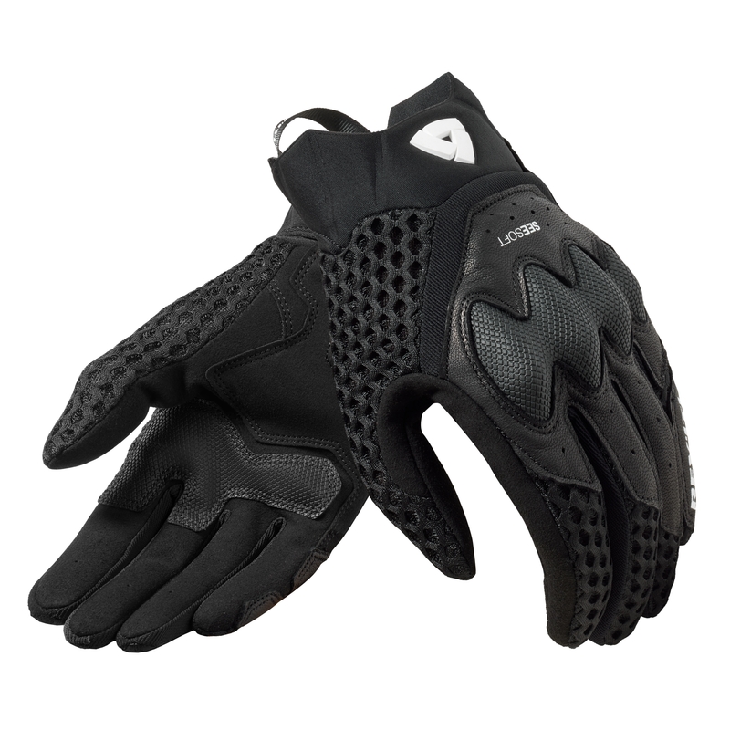 Moteriškos "Revit Veloz" motociklininko pirštinės Black