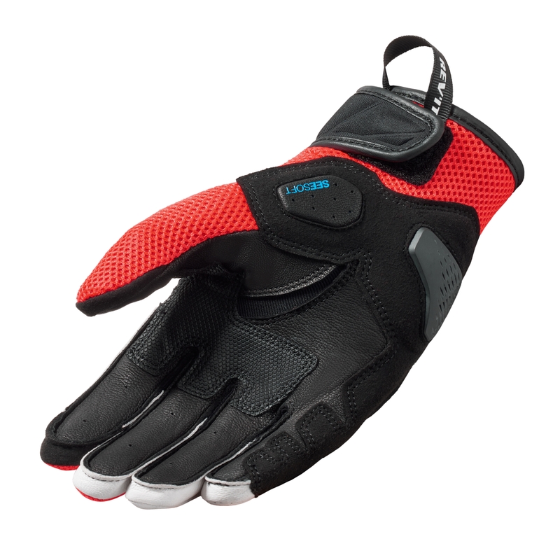 Motociklininko pirštinės Revit Ritmo black-fluo red