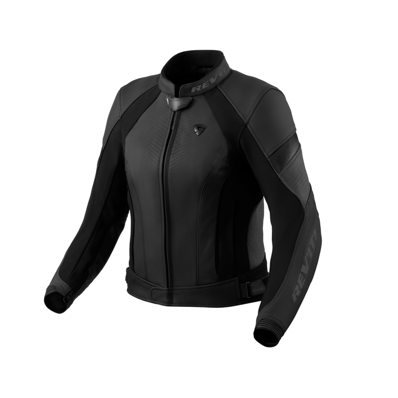 Moteriška odinė striukė Revit Xena 4 black-anthracite