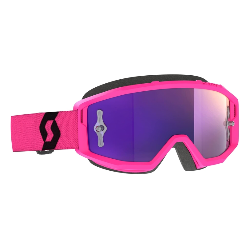 Motokroso akiniai Scott PRIMAL CHROME rožinės-juodos-violetinės spalvos