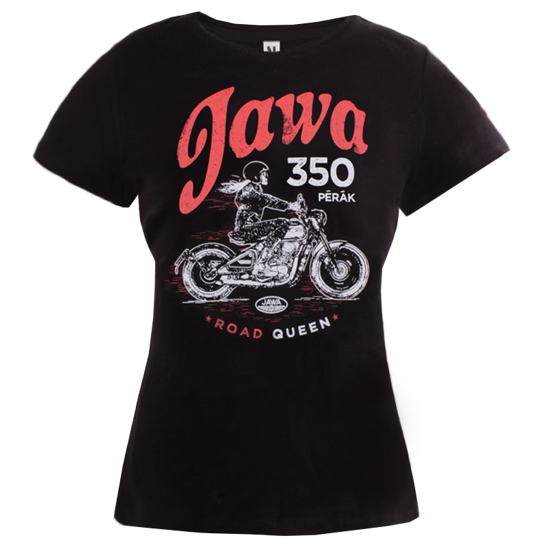 Moteriški marškinėliai Jawa 350 black
