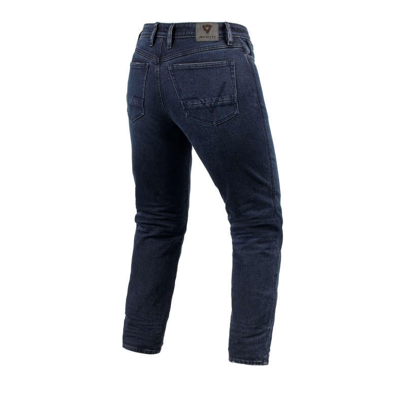 Moteriški trumpinti motociklininko džinsai Revit Violet BF wash blue-black