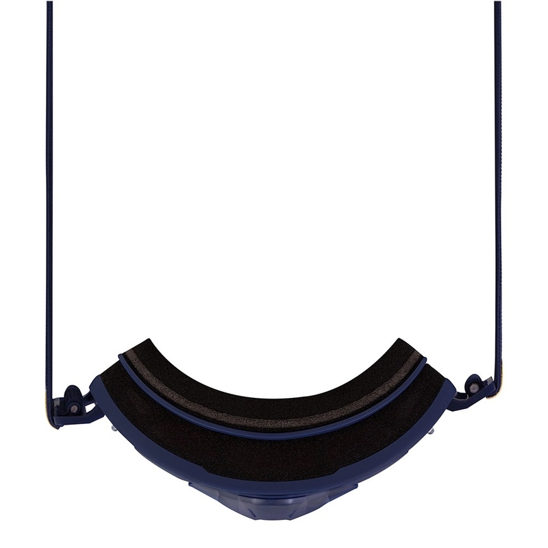 Motokroso akiniai Red Bull Spect STRIVE S tamsiai mėlyni su mėlynais lęšiais