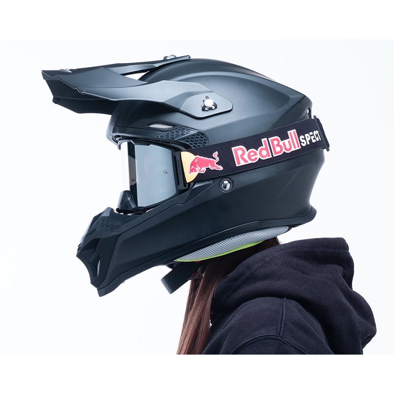 Motokroso akiniai "Red Bull Spect STRIVE S" juodi su rūkytu stiklu