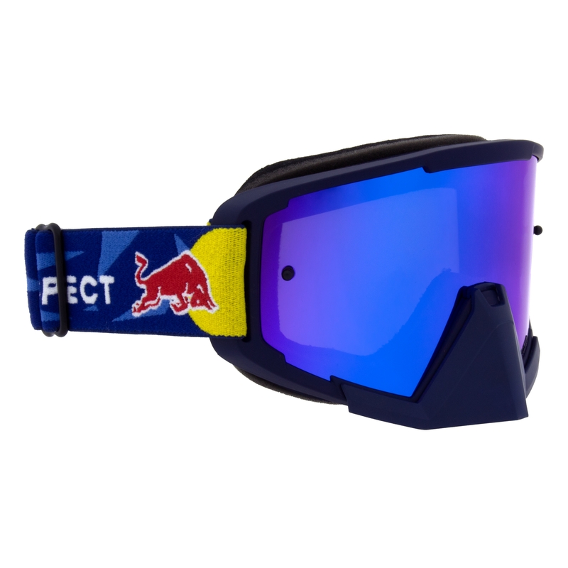 Motokroso akiniai Red Bull Spect WHIP mėlyni su mėlynais lęšiais