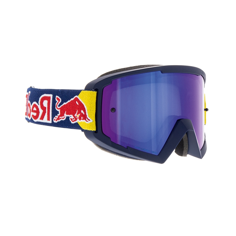 Motokroso akiniai Red Bull Spect WHIP tamsiai mėlyni su mėlynais lęšiais