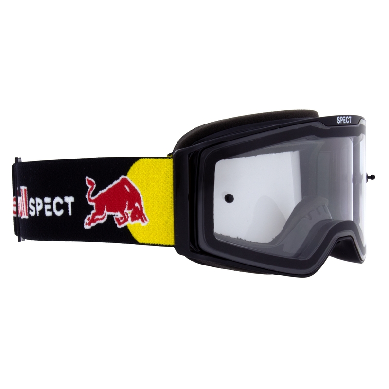 Motokroso akiniai Red Bull Spect TORP juodi su skaidriais lęšiais