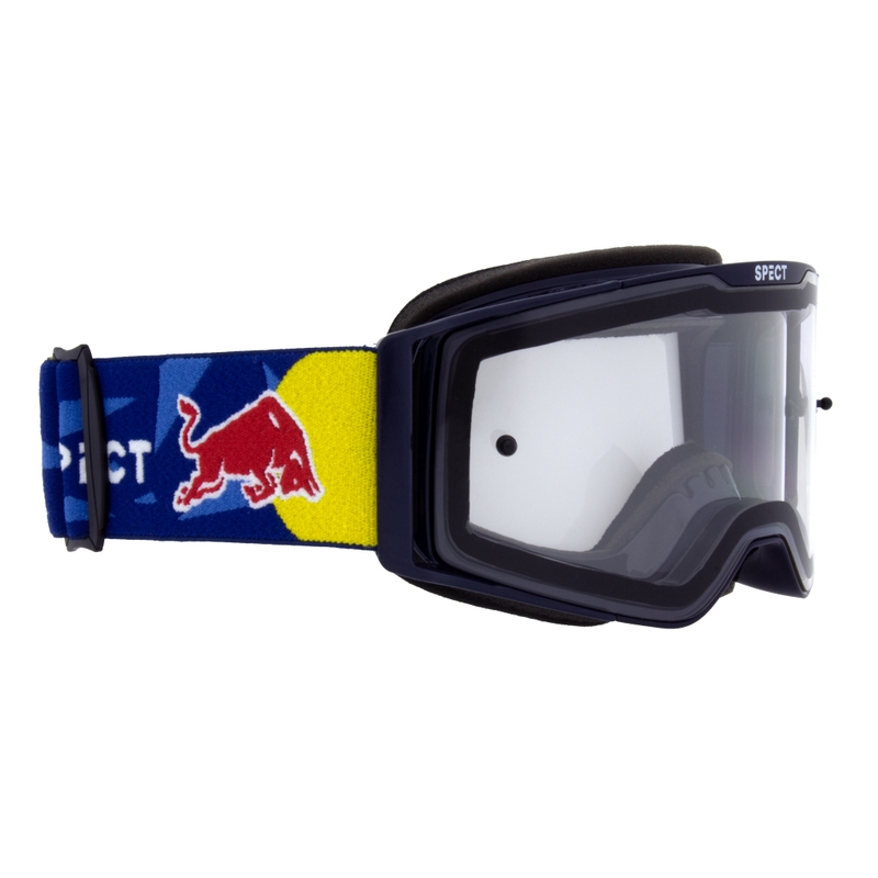 Motokroso akiniai Red Bull Spect TORP mėlyni su skaidriais lęšiais