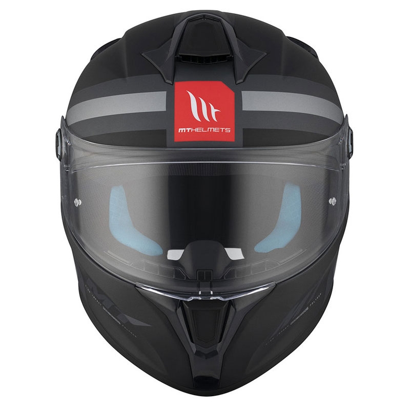 MT TARGO S BRITAIN C2 integralus motociklininko šalmas matinis juodai pilkas