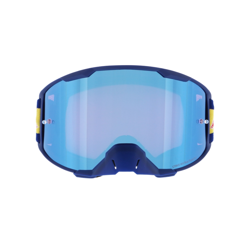Motokroso akiniai Red Bull Spect STRIVE S mėlyni su mėlynais lęšiais