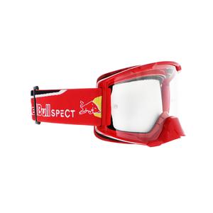 Motokroso akiniai Red Bull Spect STRIVE S raudoni su skaidriais lęšiais
