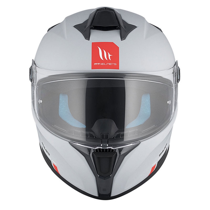 MT TARGO S SOLID A12 integralinis motociklininko šalmas blizgiai pilkas