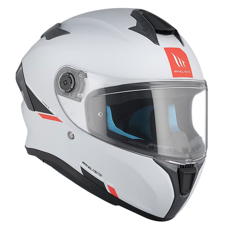 MT TARGO S SOLID A12 integralinis motociklininko šalmas blizgiai pilkas