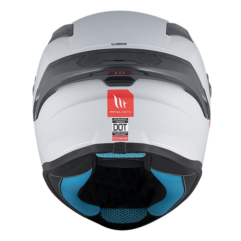 MT TARGO S SOLID A12 integralinis motociklininko šalmas blizgiai pilkas