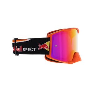 Motokroso akiniai Red Bull Spect STRIVE S oranžiniai su raudonais lęšiais