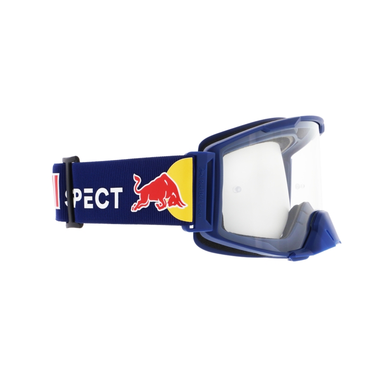 Motokroso akiniai Red Bull Spect STRIVE S tamsiai mėlyni su skaidriais lęšiais