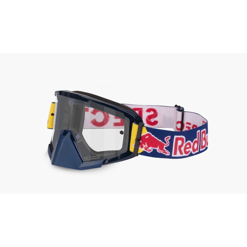Motokroso akiniai Red Bull Spect WHIP tamsiai mėlyni su skaidriais lęšiais
