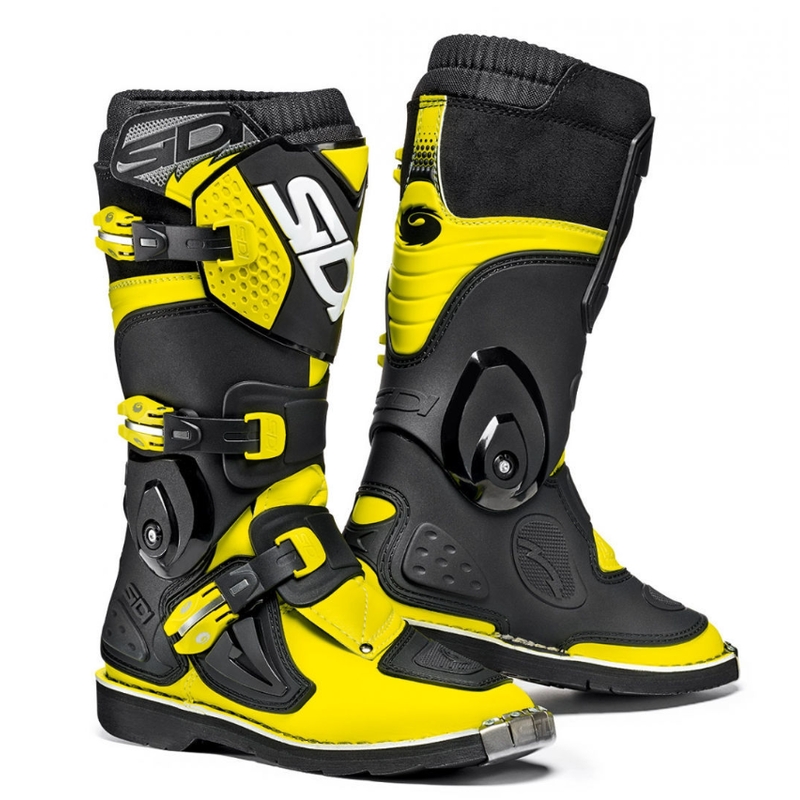 Vaikiški motokroso bateliai Sidi Flame fluo yellow-black