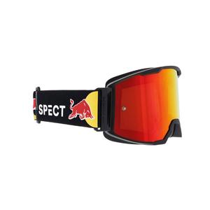 Motokroso akiniai Red Bull Spect STRIVE S juodi su oranžiniais lęšiais