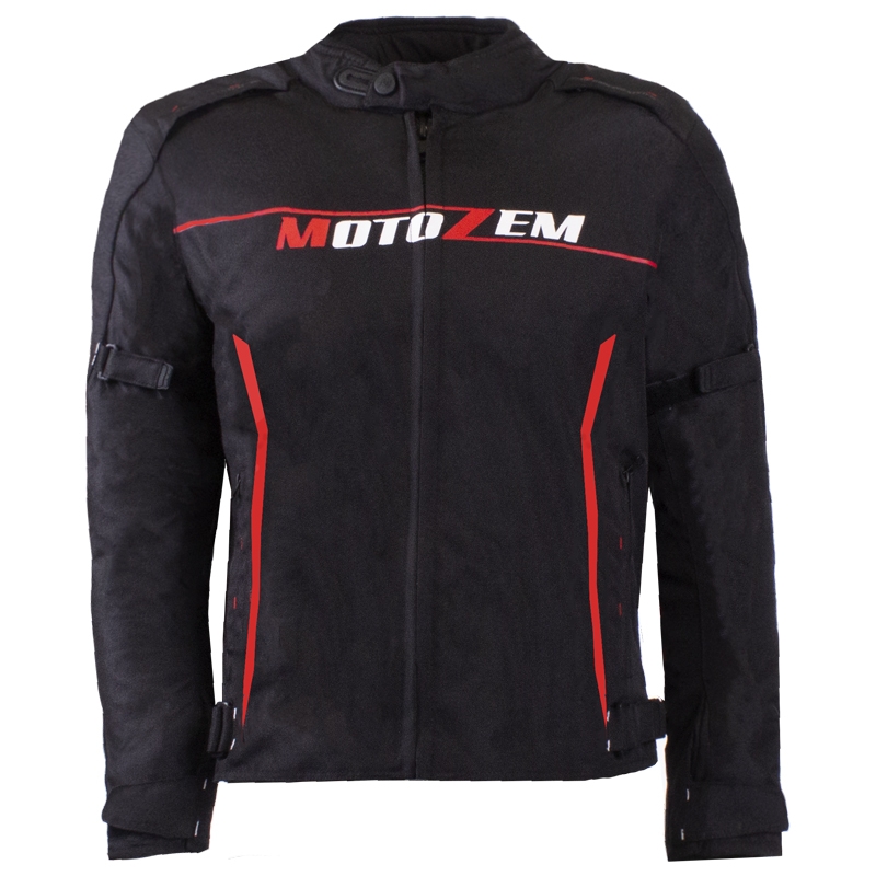 Motociklo striukė MotoZem Team 2 juoda