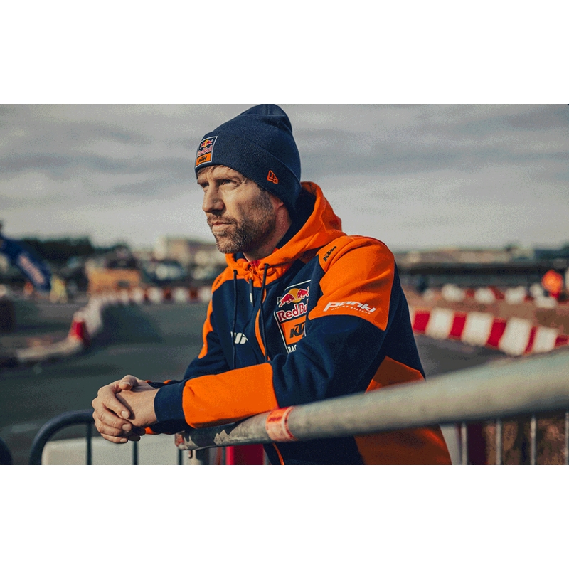 KTM replika Komandinis gobtuvas mėlynai oranžinis