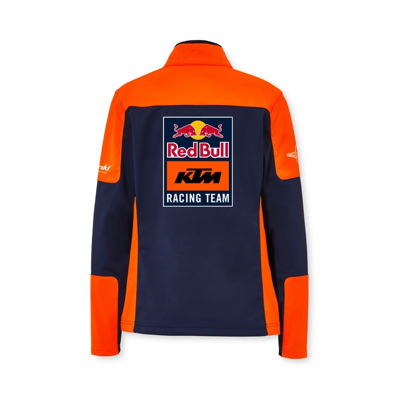 Moteriška KTM Replica Team softshell striukė mėlyna-oranžinė