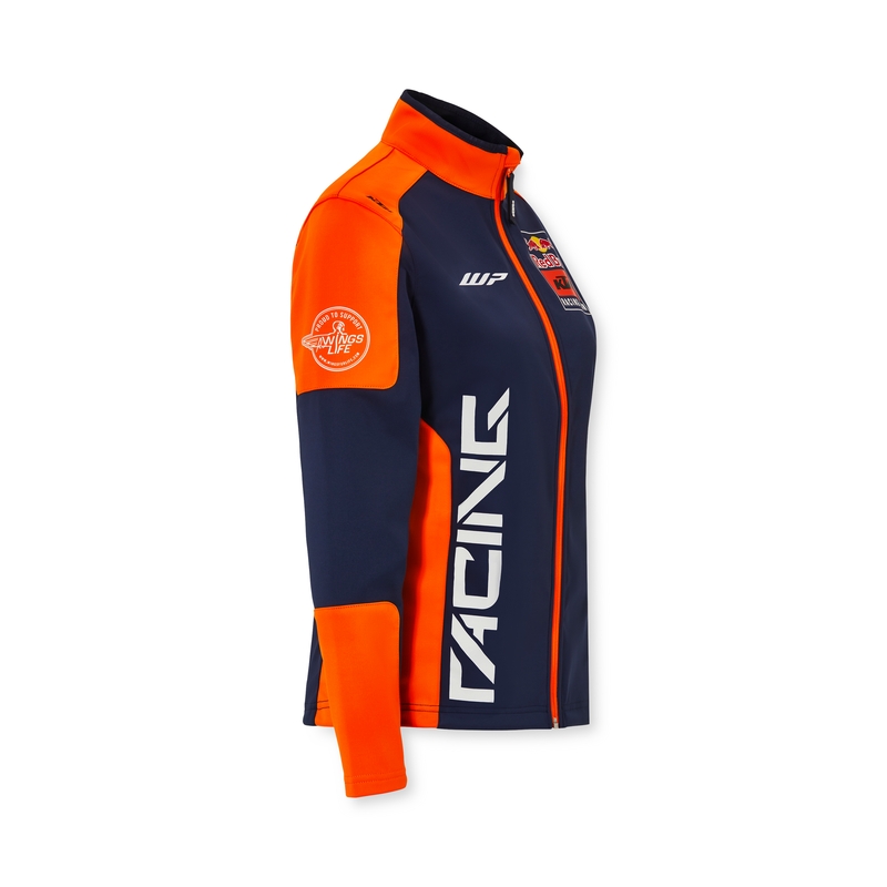 Moteriška KTM Replica Team softshell striukė mėlyna-oranžinė