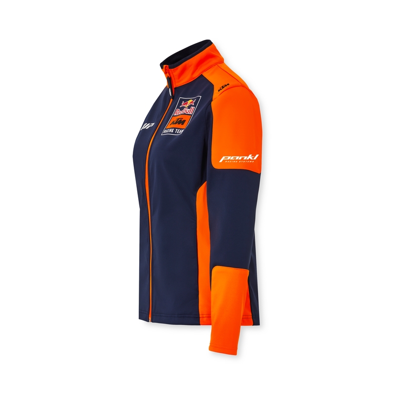 Moteriška KTM Replica Team softshell striukė mėlyna-oranžinė