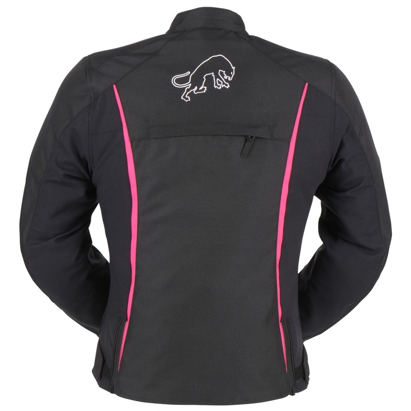 Moteriška motociklininko striukė Furygan Odessa Black, White and Pink