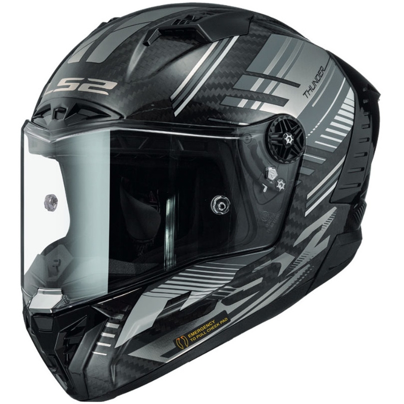 Integrální přilba na motorku LS2 FF805 Thunder Carbon Volt černo-šedá