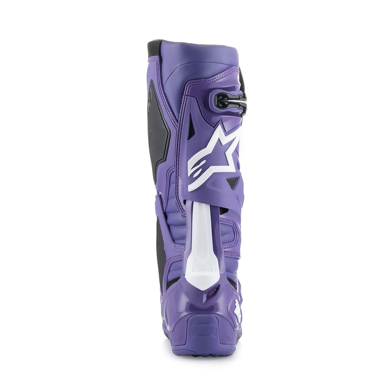 Alpinestars Tech 10 motociklininko batai violetinė-juoda-balta