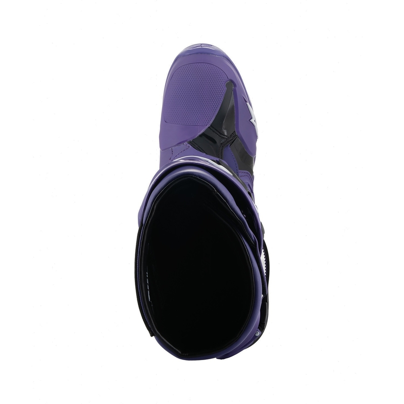 Alpinestars Tech 10 motociklininko batai violetinė-juoda-balta