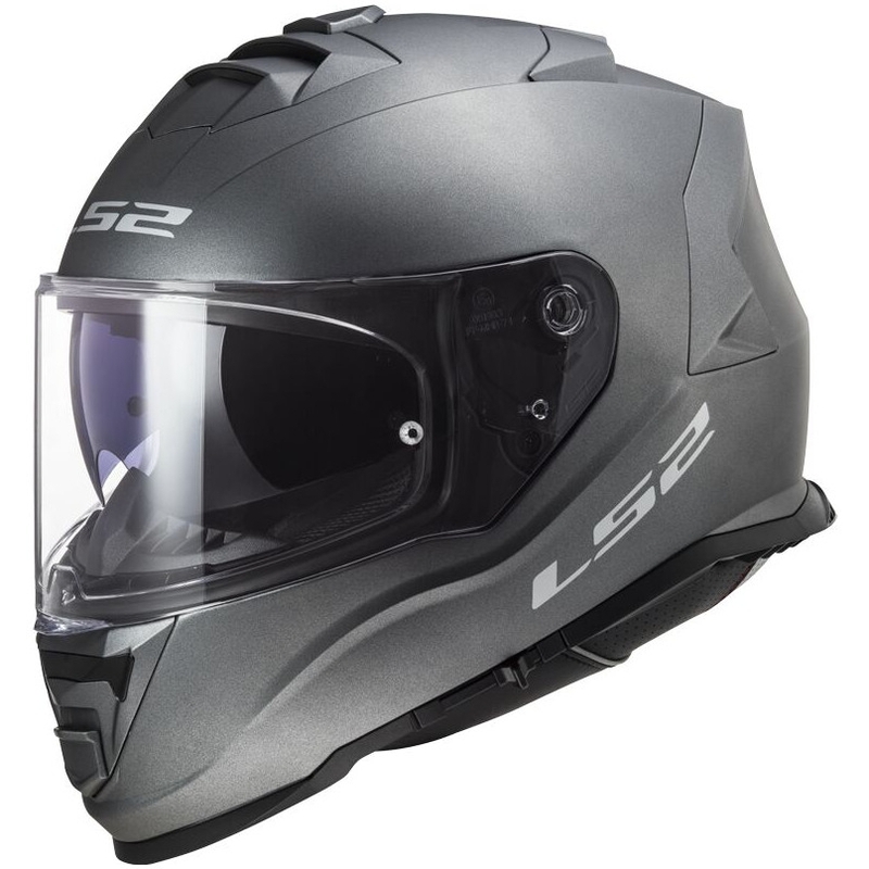 LS2 FF800 Storm II Solid titano matinis integralus motociklininko šalmas