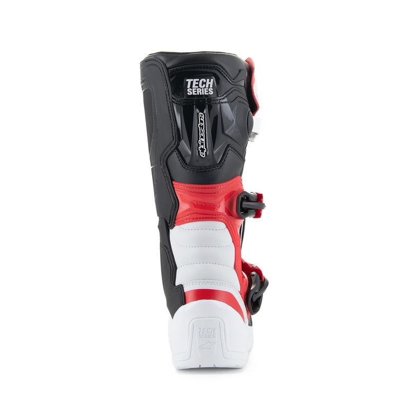 Alpinestars Tech 3S Youth White and Red motociklininko batai vaikams