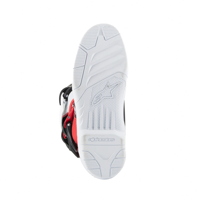 Alpinestars Tech 3S Youth White and Red motociklininko batai vaikams