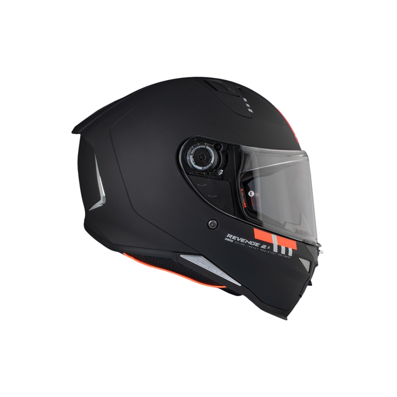 MT REVENGE 2 S SOLID A1 integralinis motociklininko šalmas matinės juodos spalvos