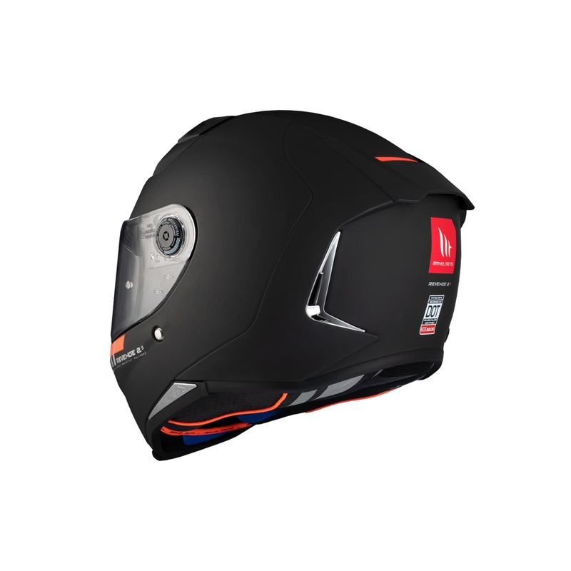 MT REVENGE 2 S SOLID A1 integralinis motociklininko šalmas matinės juodos spalvos