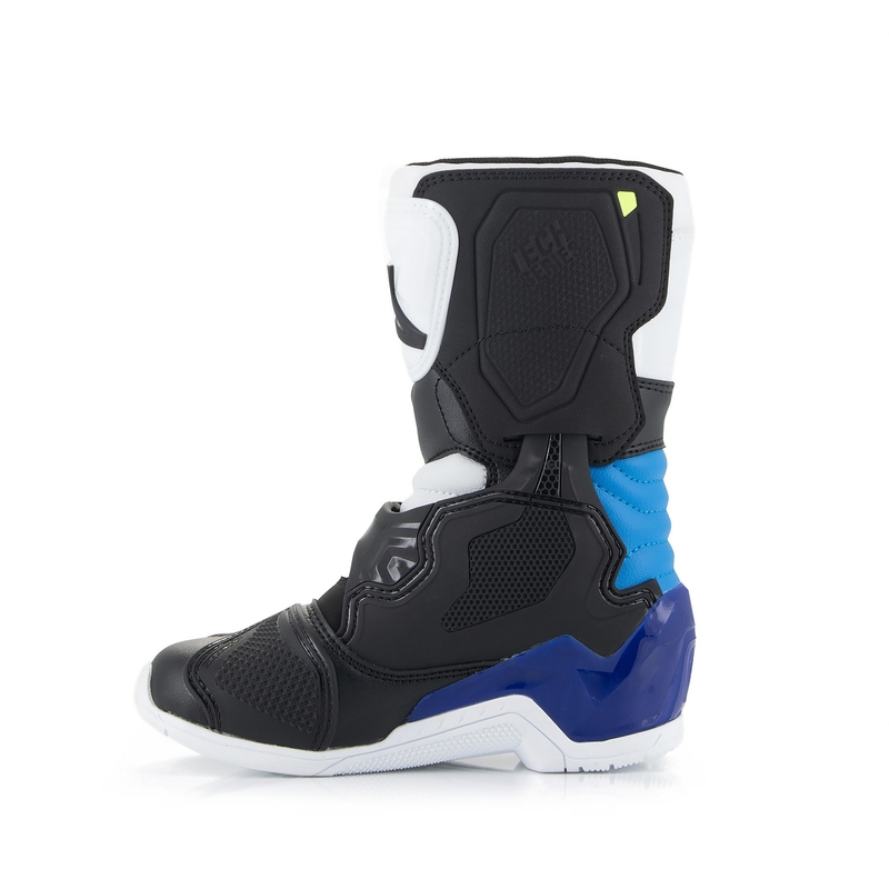 Alpinestars Tech 3S Kids baltai-juodai-mėlyni motociklininko batai