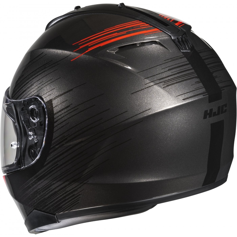 Integruotas motociklininko šalmas HJC C70N Sway MC1 raudonai juodas