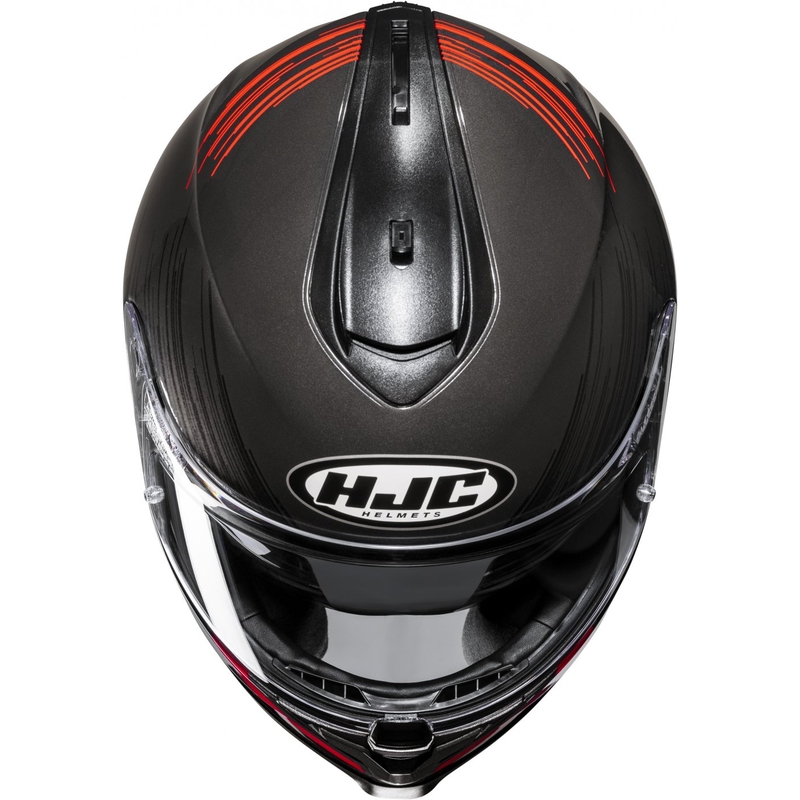 Integruotas motociklininko šalmas HJC C70N Sway MC1 raudonai juodas