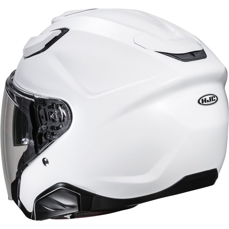 Atviras motociklininko šalmas HJC F31 Solid pearl white